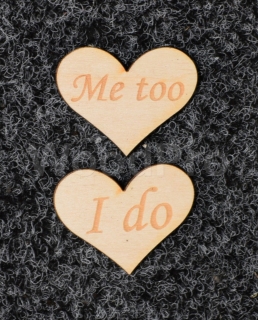 Set Inima gravat "I do- me too"
