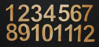 Numere arabe/romane lemn